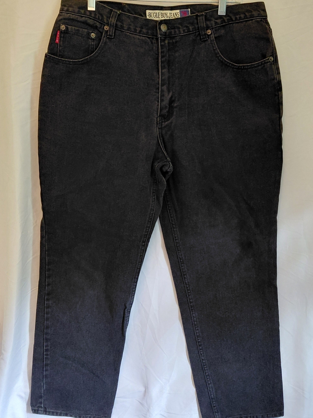 Vintage Bugle Boy Classic Black Men's Jeans #2393